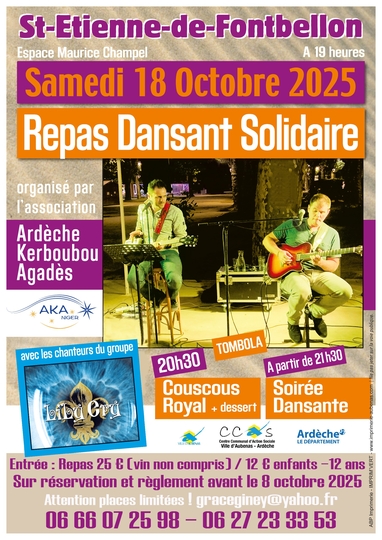 AKA - Repas dansant Samedi 18 Octobre 2025