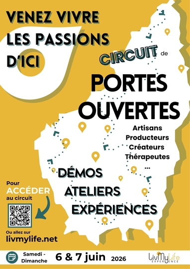 Circuit portes-ouvertes artisans, producteurs, créateurs, thérapeutes : 6 et 7 juin 2026