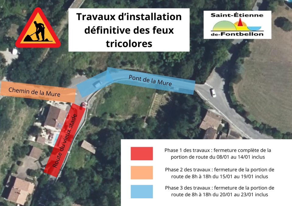 Travaux de pérennisation des feux intelligents – Route de l’ancien stade / Pont de la Mûre