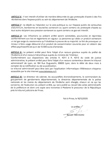 Protoxyde d'azote : Réglementation