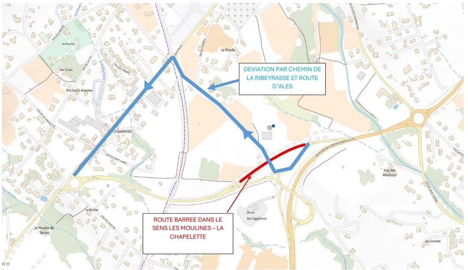 TRAVAUX ENEDIS SUR LA COMMUNE POUR L’INSTALLATION D’UNE ALIMENTATION ELECTRIQUE DE SECOURS CONCERNANT LA CLINIQUE DU VIVARAIS