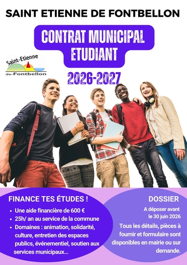 Contrat Municipal Etudiant 2026-2027
