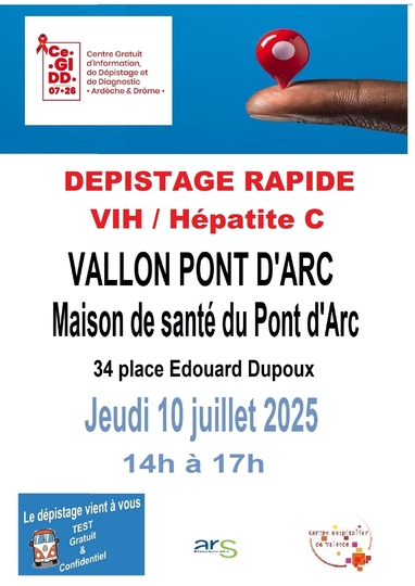 Dépistages VIH, hépatites, IST