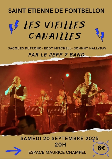 Concert "Les Vieilles Canailles" : Samedi 20 septembre 2025